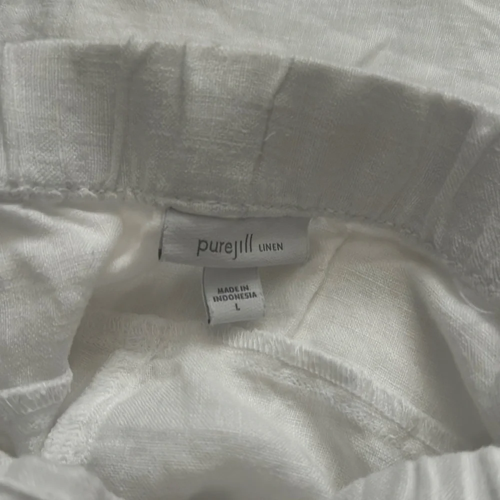 J.Jill White Linen Pants - Picture 4 of 5